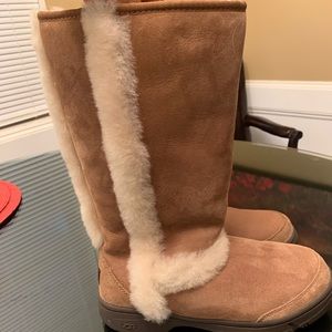 UGG Sunburst Tall Cuffable Sheepskin Boots
